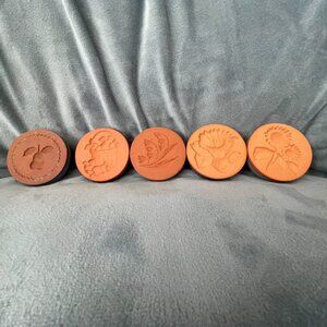 Vintage Rycraft Cookie Stamps Fruit and Flowers